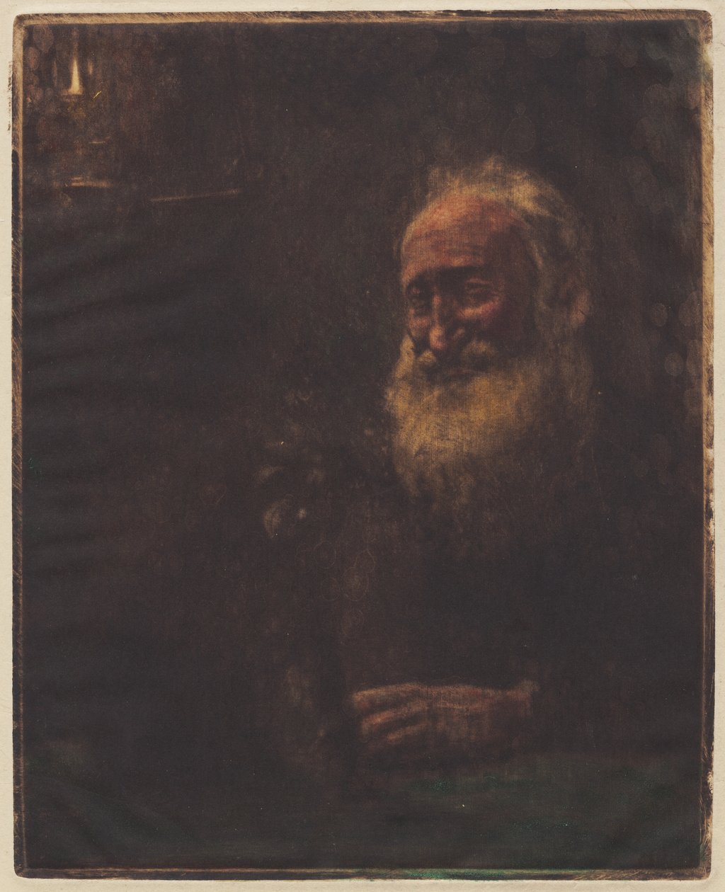 Alter Schøtt mit Hund von Hans Nikolaj Hansen