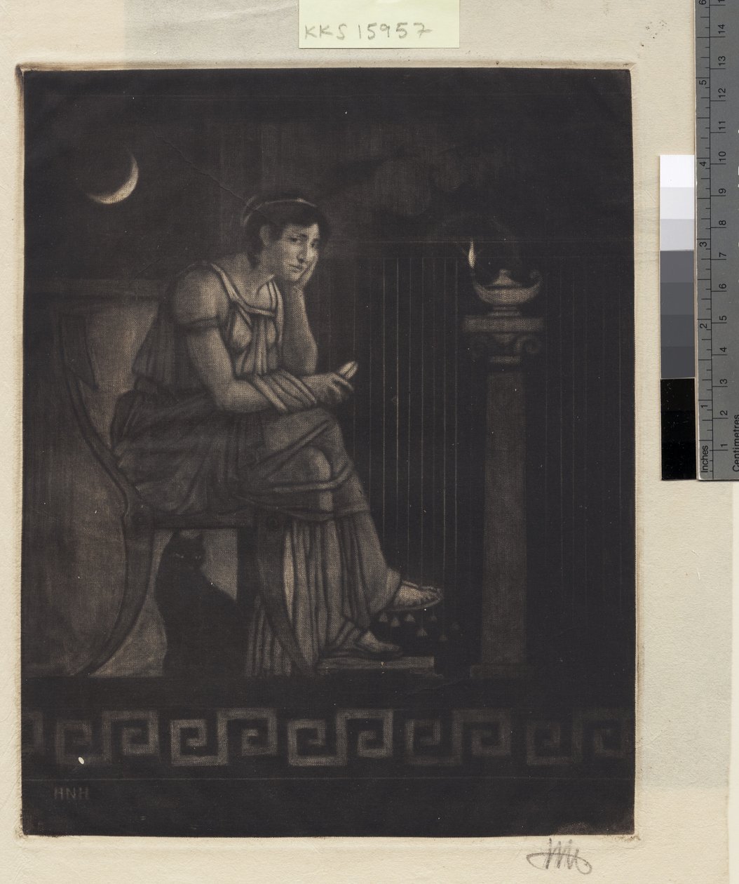 Penelope mit dem Webstuhl von Hans Nikolaj Hansen