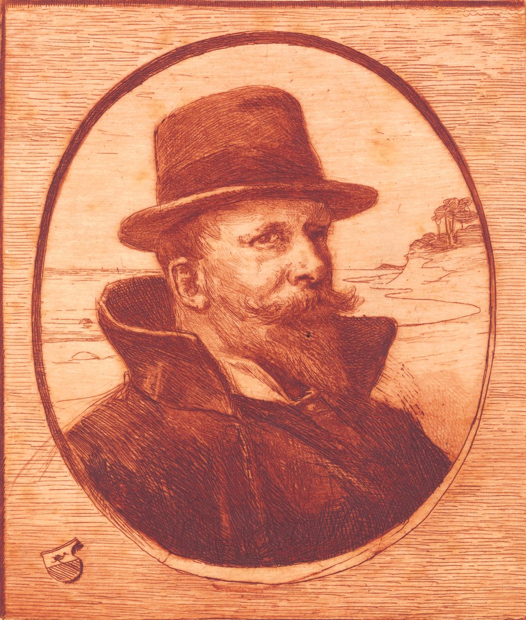 Selbstporträt von Hans Nikolaj Hansen