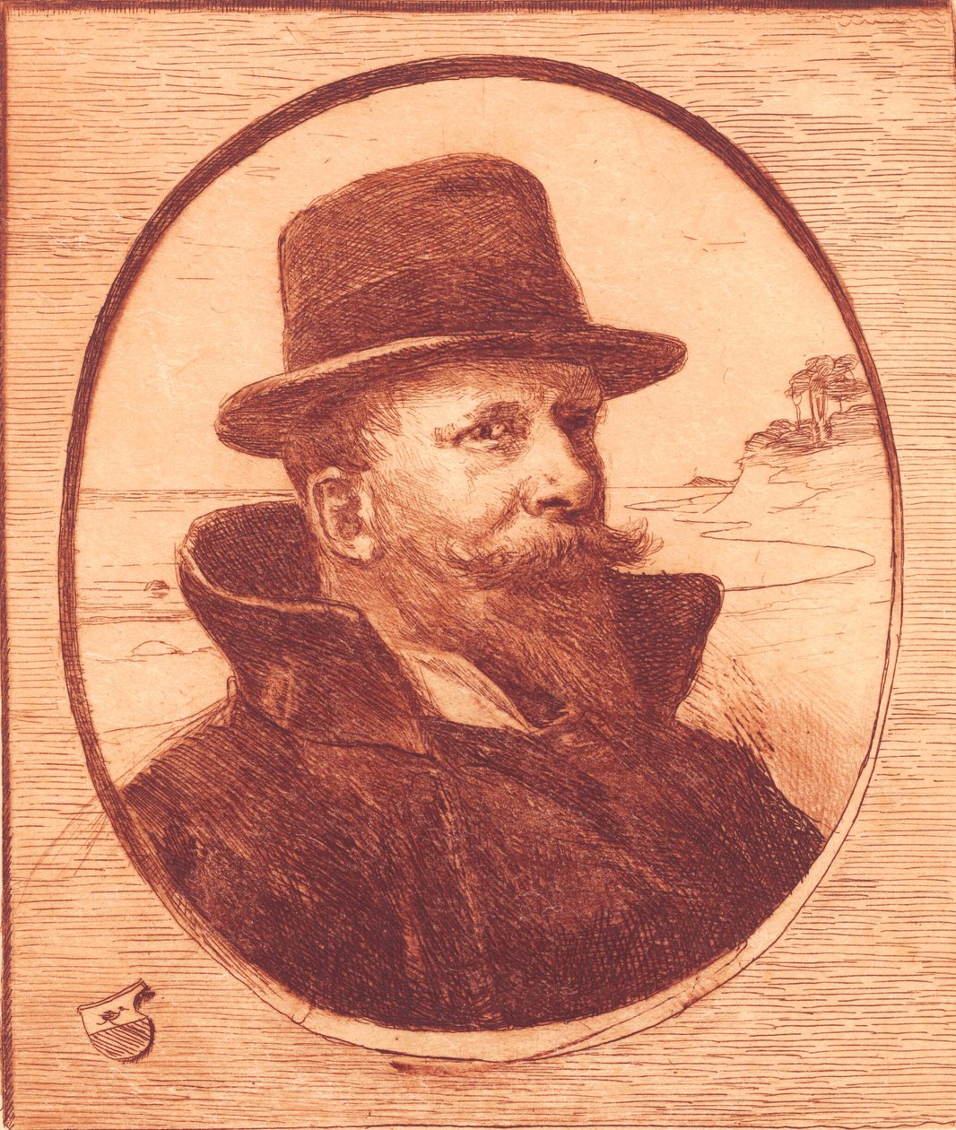 Selbstporträt von Hans Nikolaj Hansen