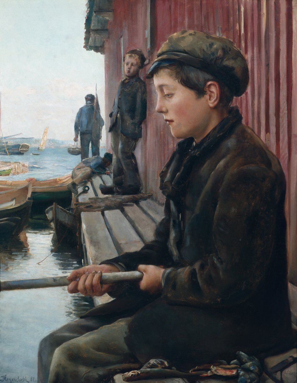 Fischerjunge von Hans Olaf Heyerdahl