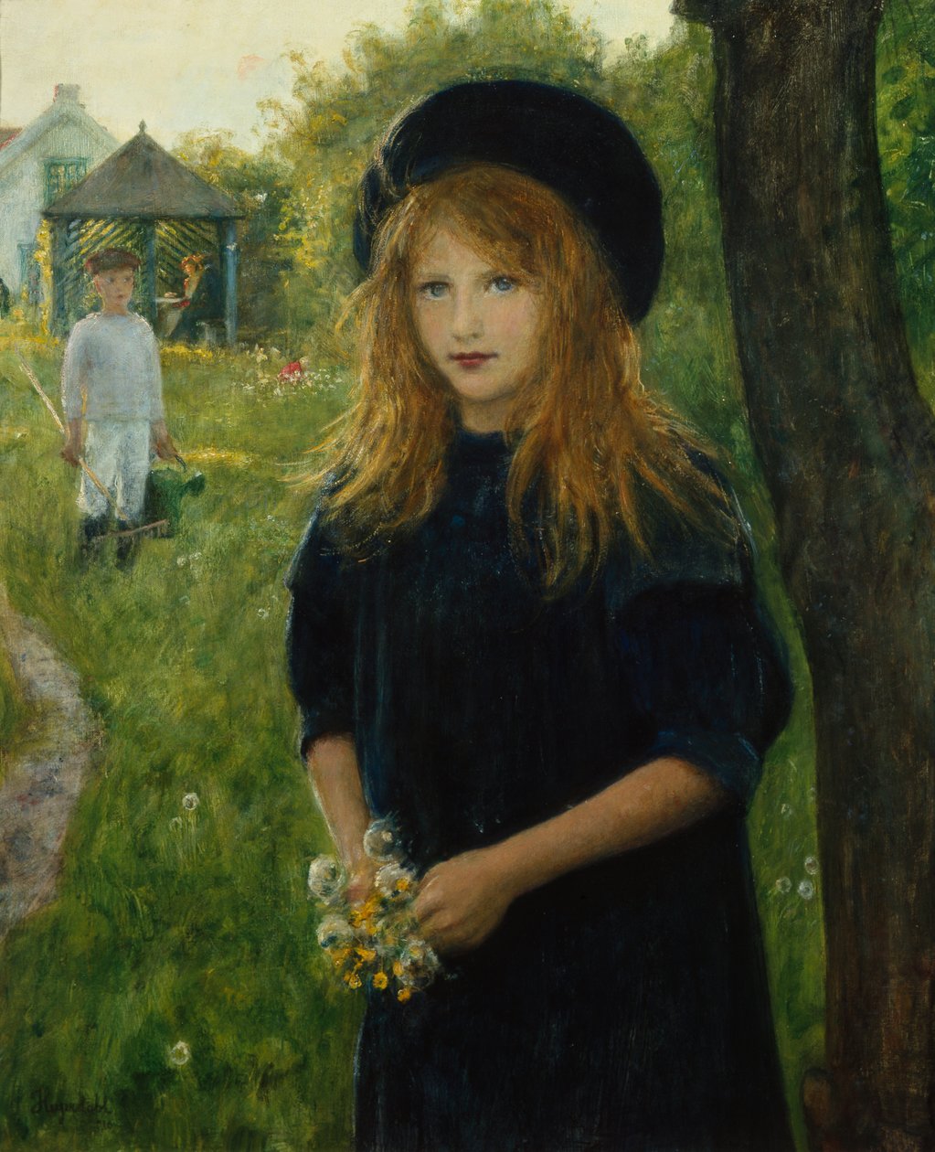 Mädchenporträt von Hans Olaf Heyerdahl