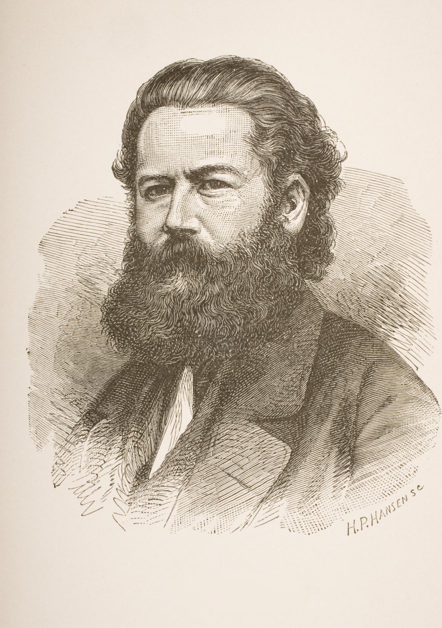 Henrik Ibsen (1828-1906) ca. 1858 von Hans Peter Hansen