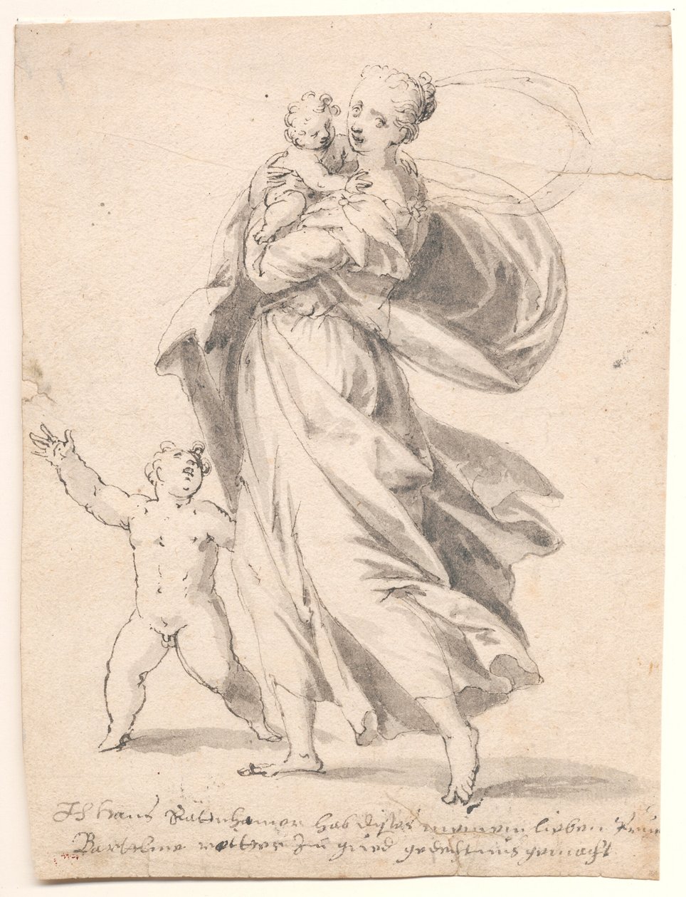 Frau mit zwei Kindern von Hans Rottenhammer