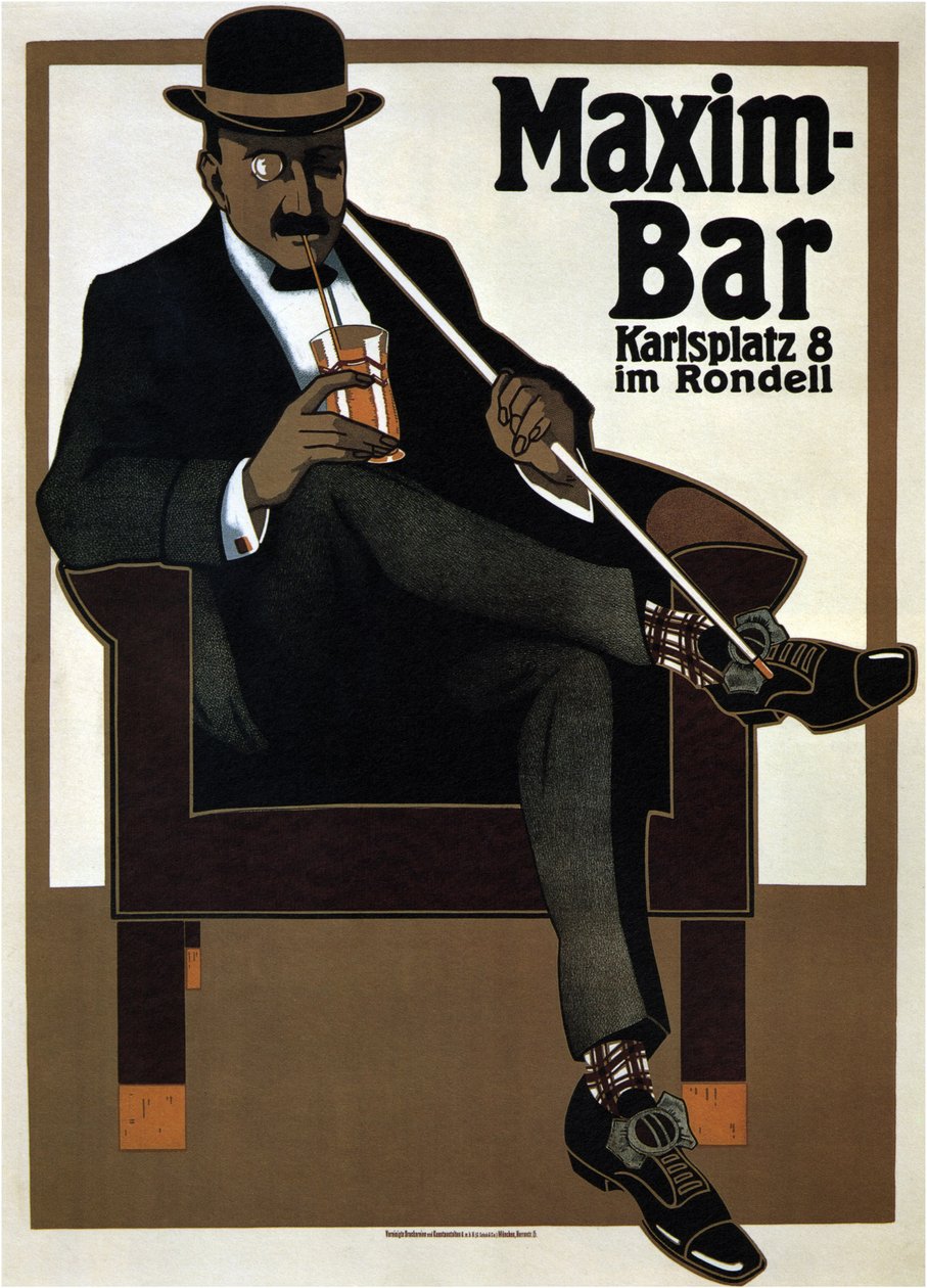 Maxim Bar, 1907 von Hans Rudi Erdt
