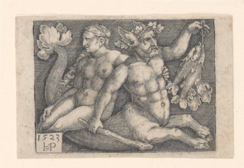Ein Triton und eine Nymphe von Hans Sebald Beham