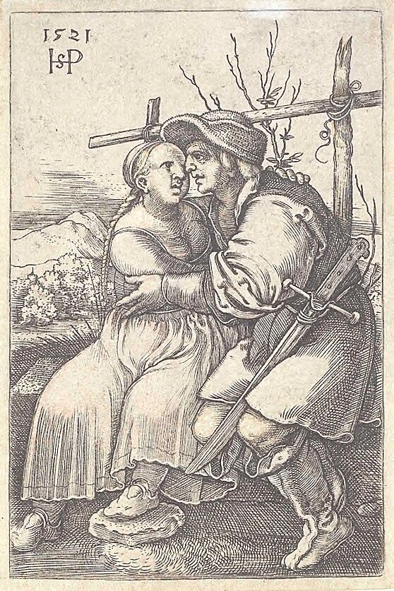 Bauer und seine Geliebte von Hans Sebald Beham