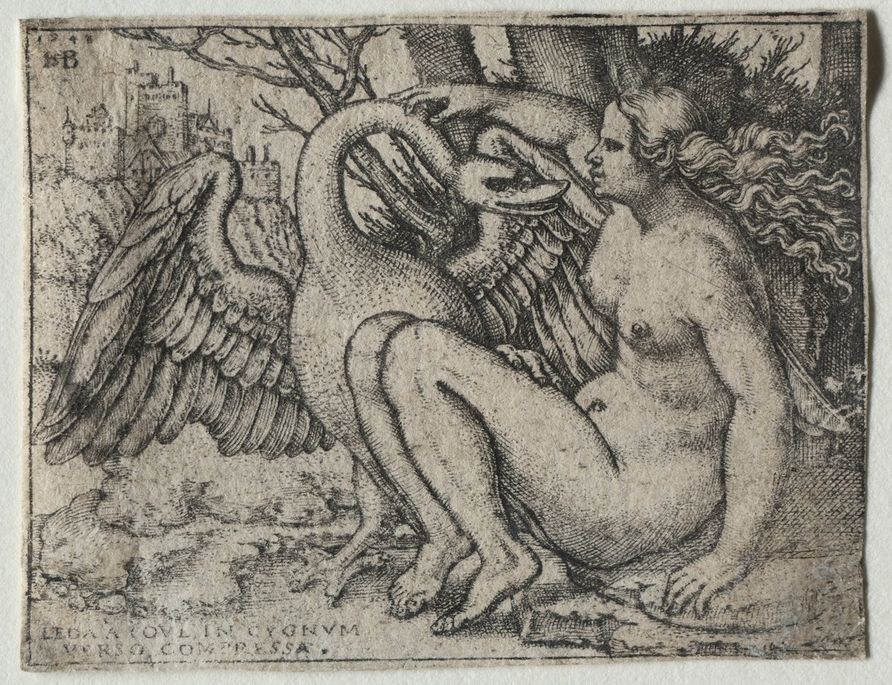Leda und der Schwan von Hans Sebald Beham