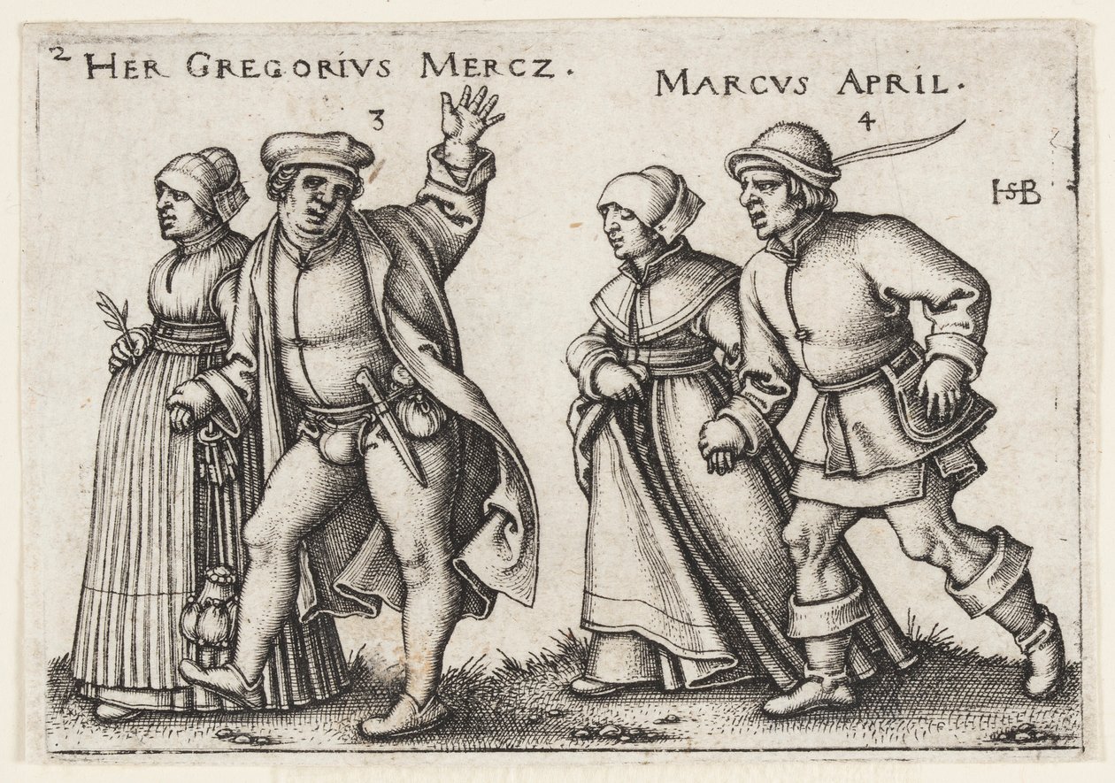 März und April von Hans Sebald Beham