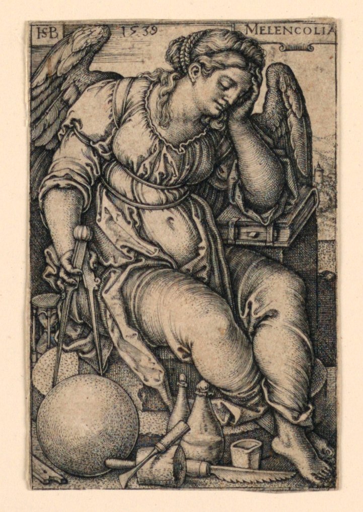 Melencolia (Melancholie) von Hans Sebald Beham
