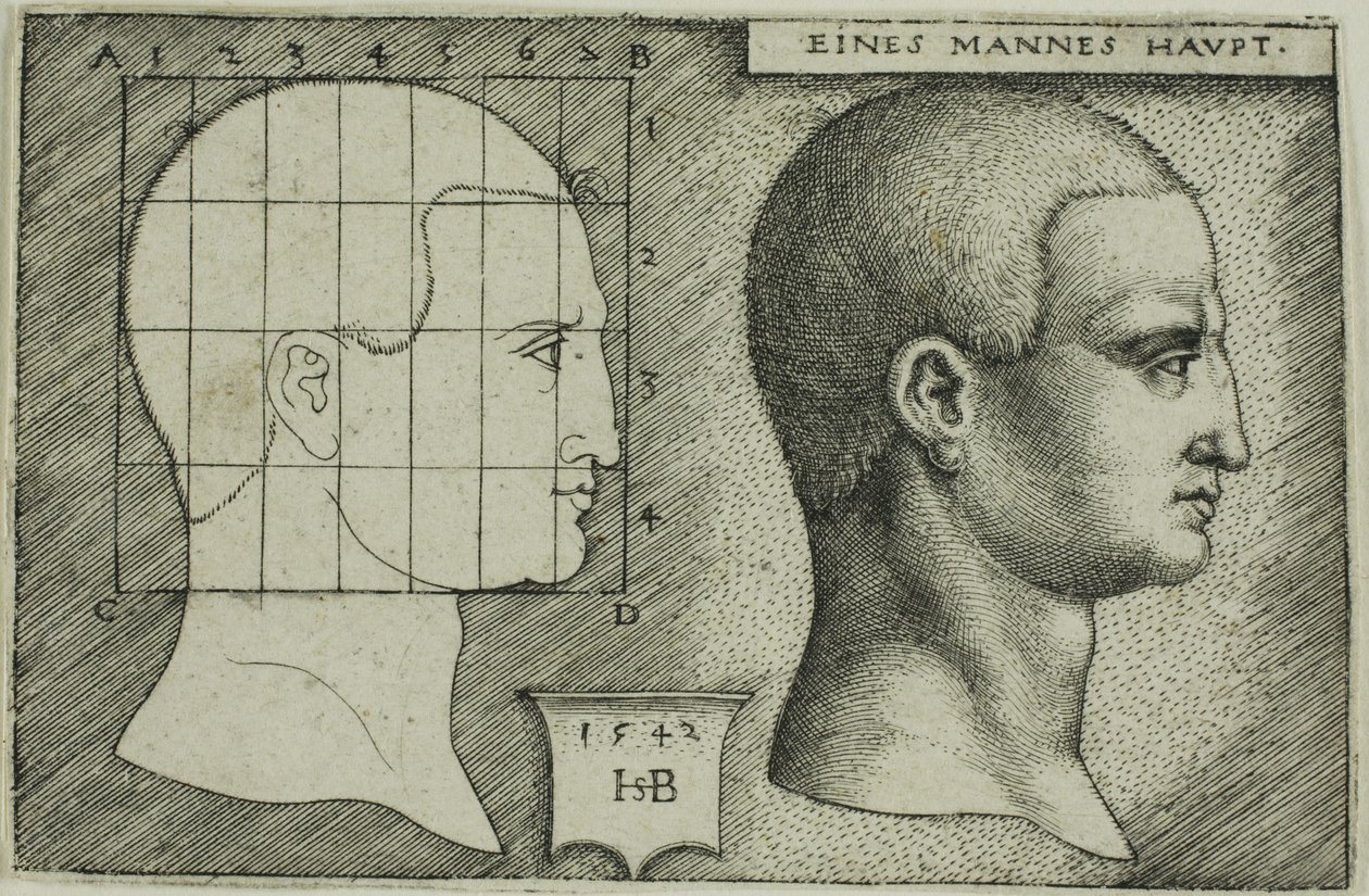 Profilstudie eines Männerkopfes von Hans Sebald Beham