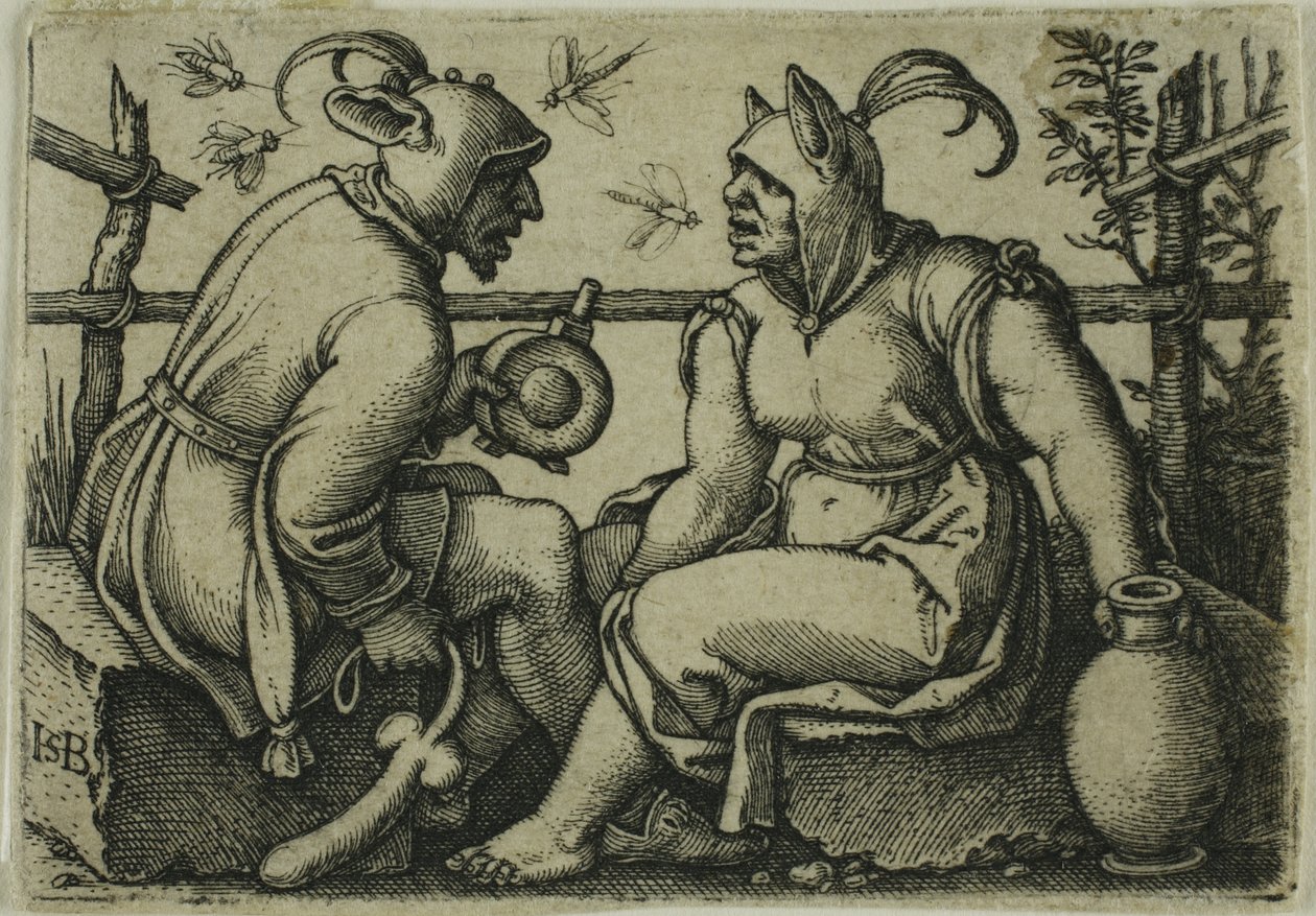 Der Narr und die törichte Frau von Hans Sebald Beham