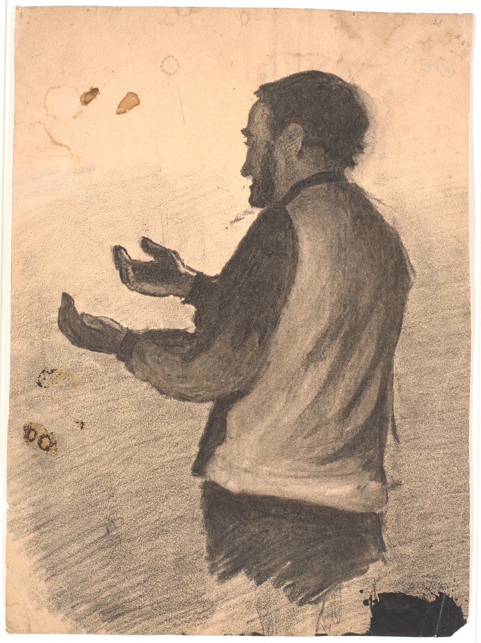 Stehender Mann, der in die Hände klatscht von Hans Smidth