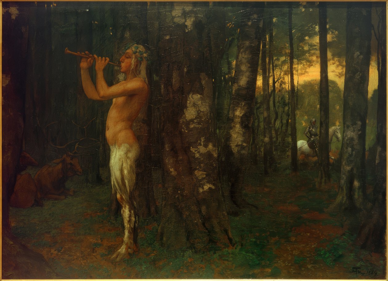 Dämmerung im Wald von Hans Thoma