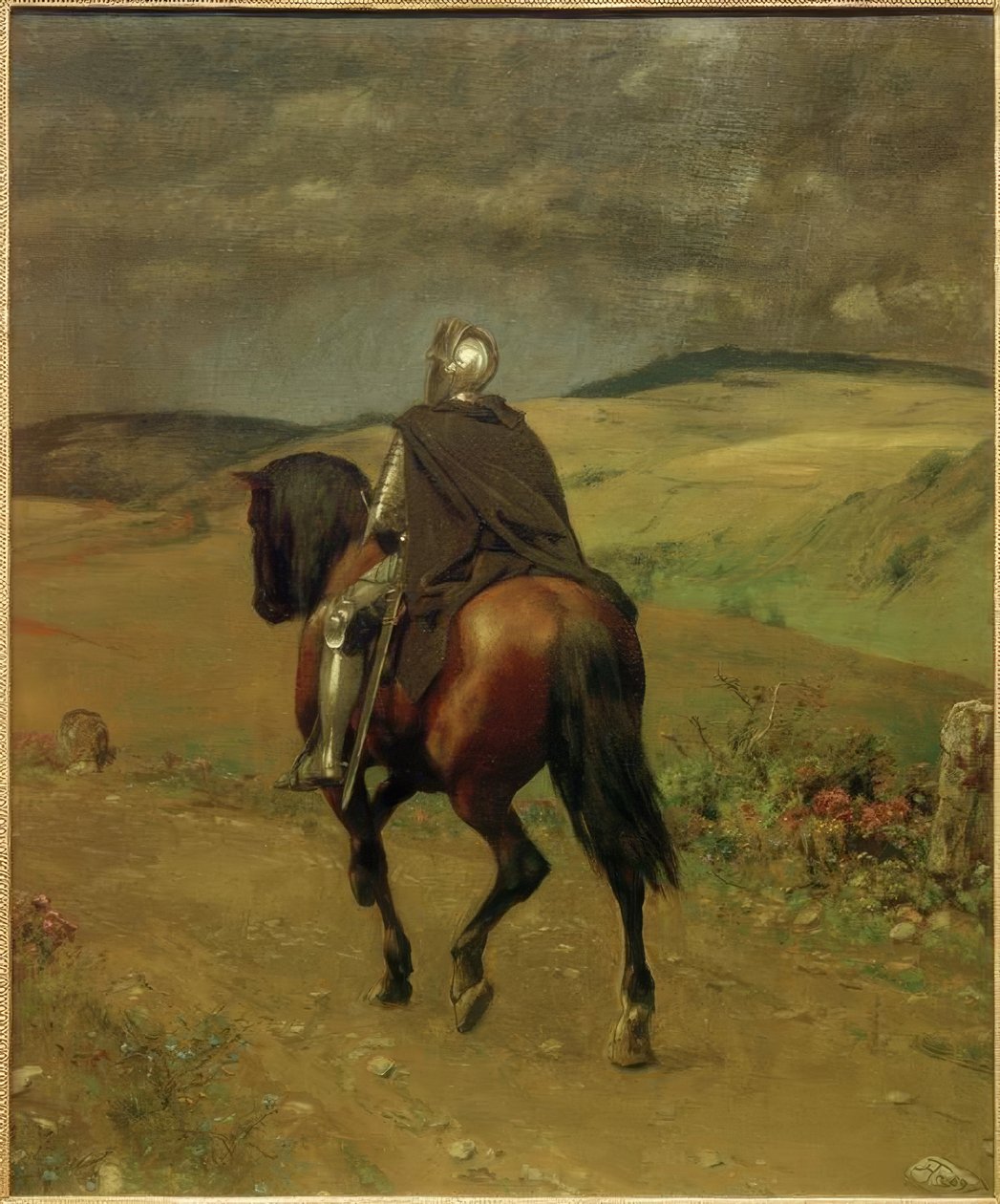 Einsamer Ritt von Hans Thoma