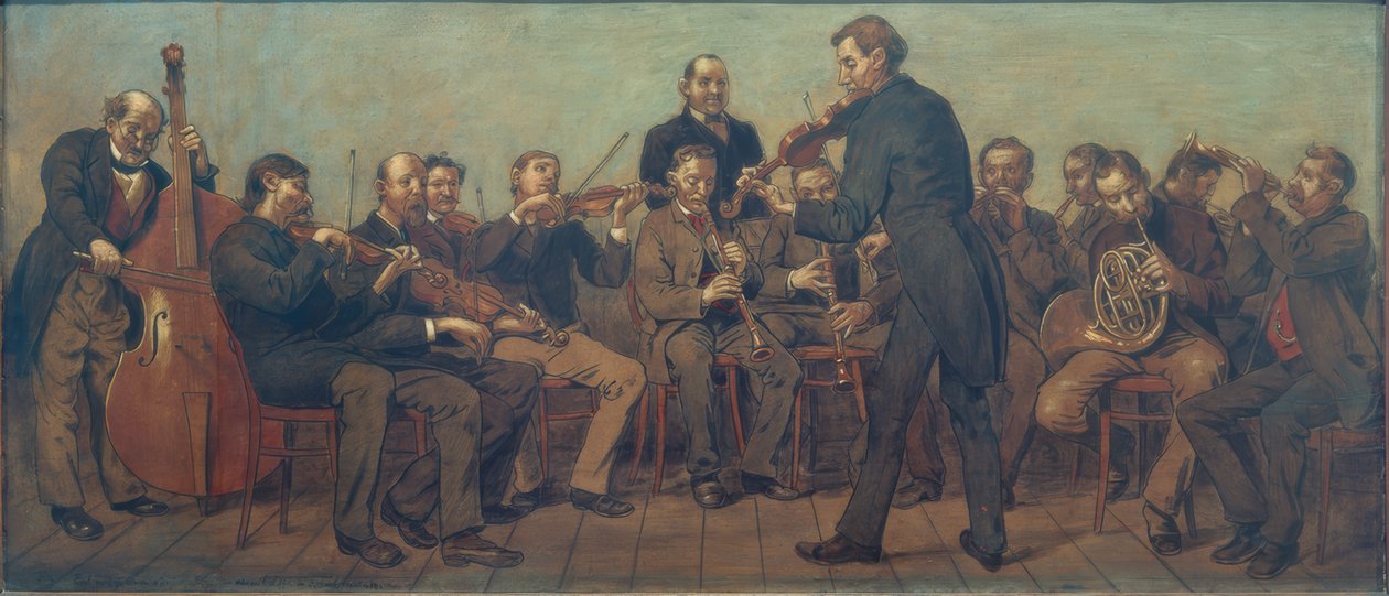 Ländliche Musikkapelle von Hans Thoma