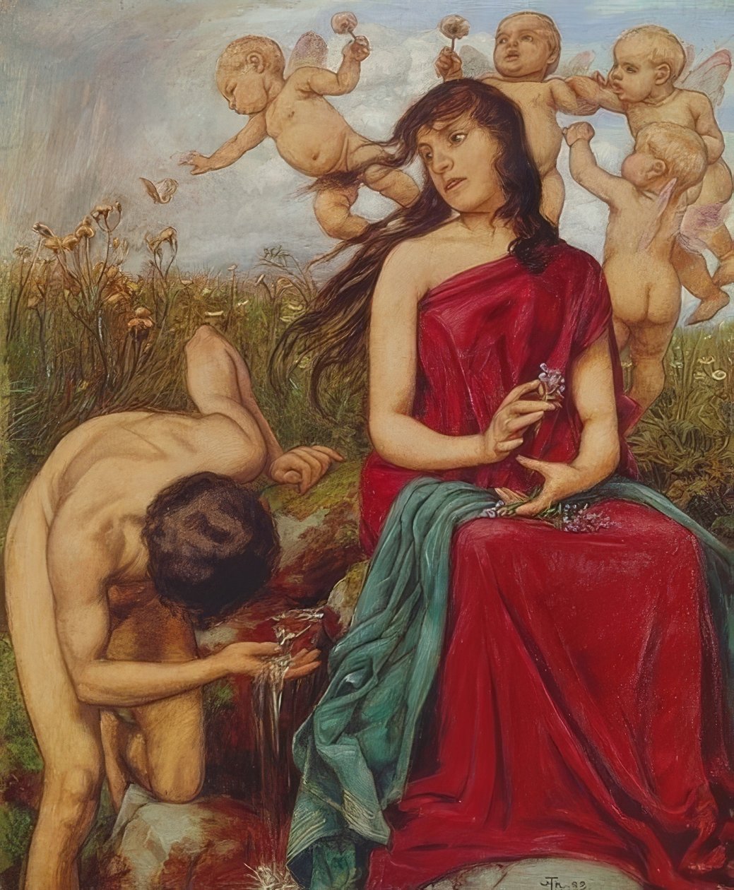 Quellennymphe von Hans Thoma