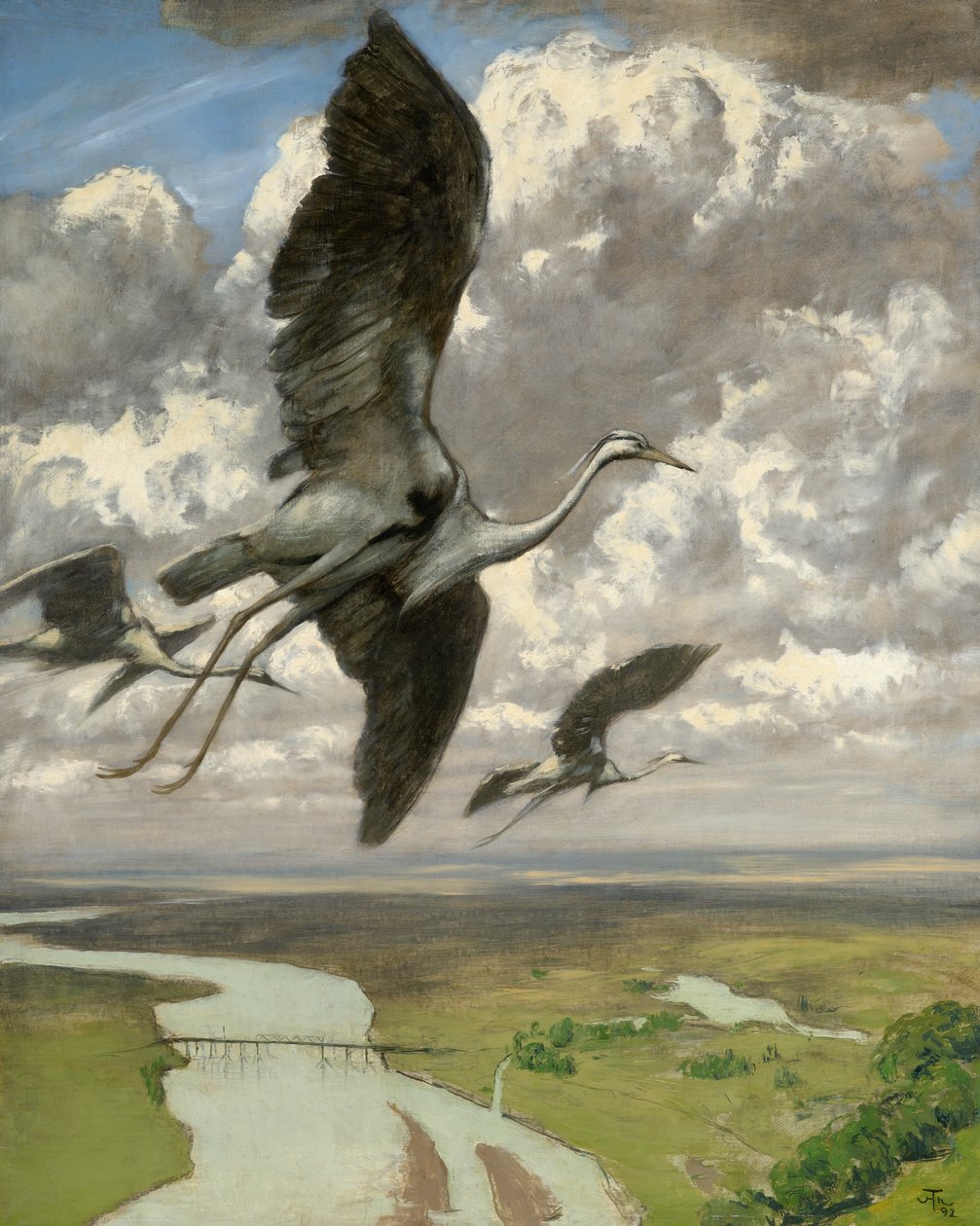 Wunderbare Vögel, 1892 von Hans Thoma