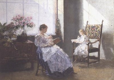 Mrs. Masarai und ihre Tochter von Hans Tichy