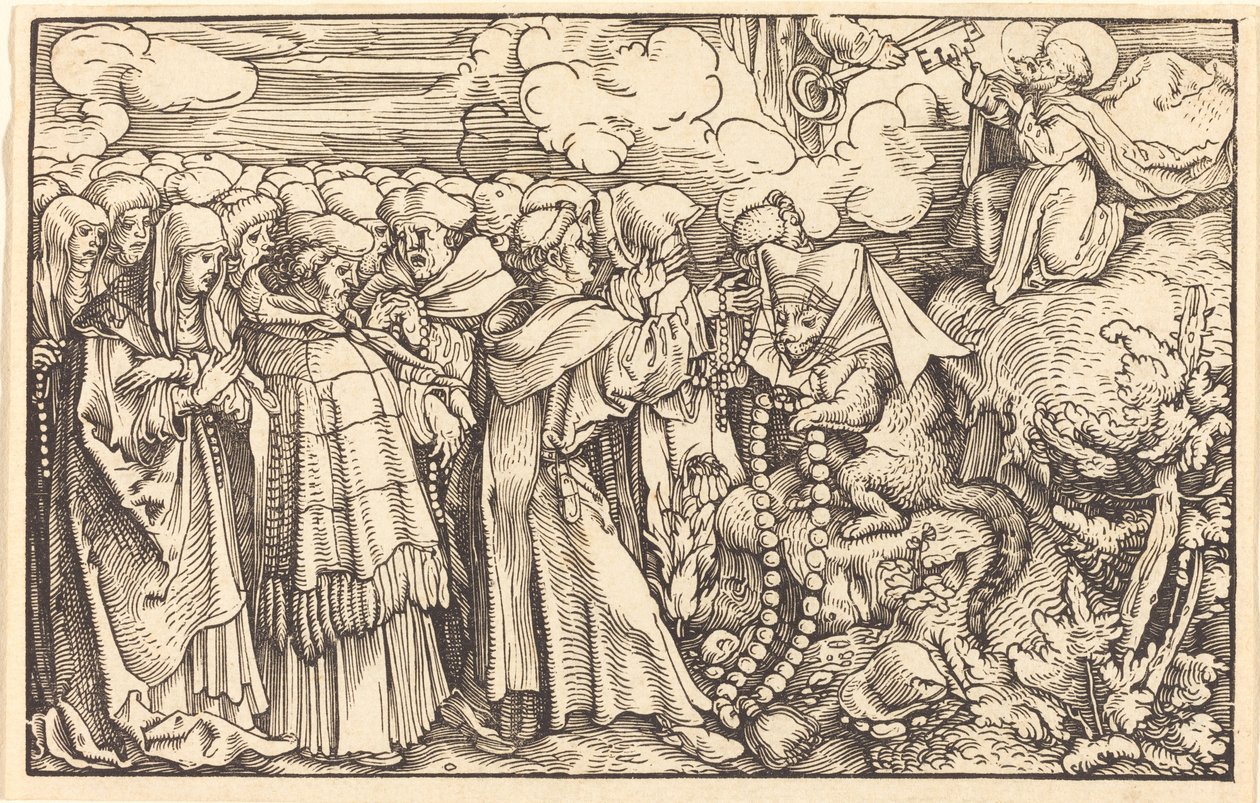 Allegorie - Religiöse Frivolität von Hans Weiditz, II