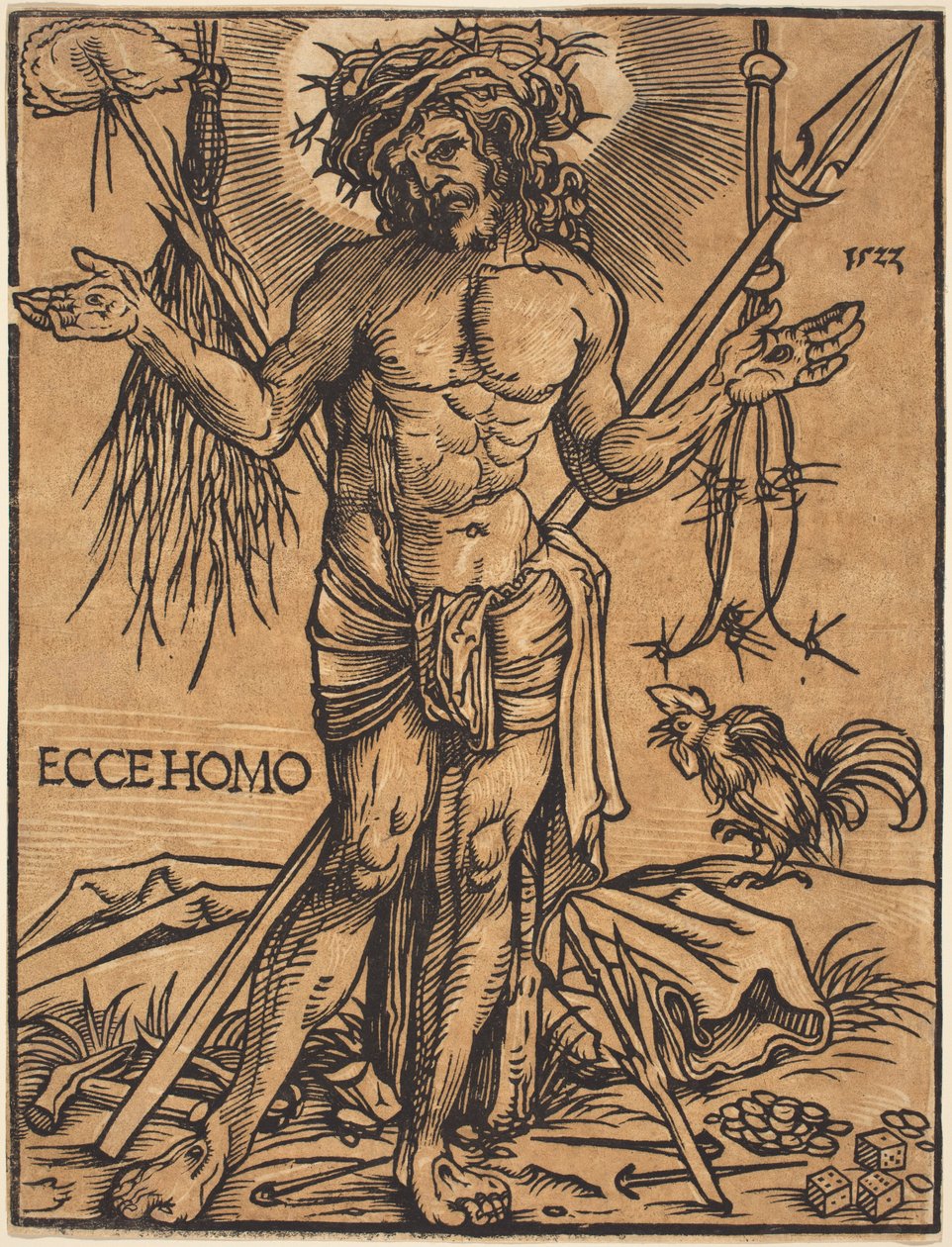 Der Mann der Schmerzen stehend von Hans Weiditz, II