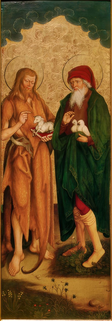 Johannes der Täufer und Joachim von Hans und Jakob Strüb