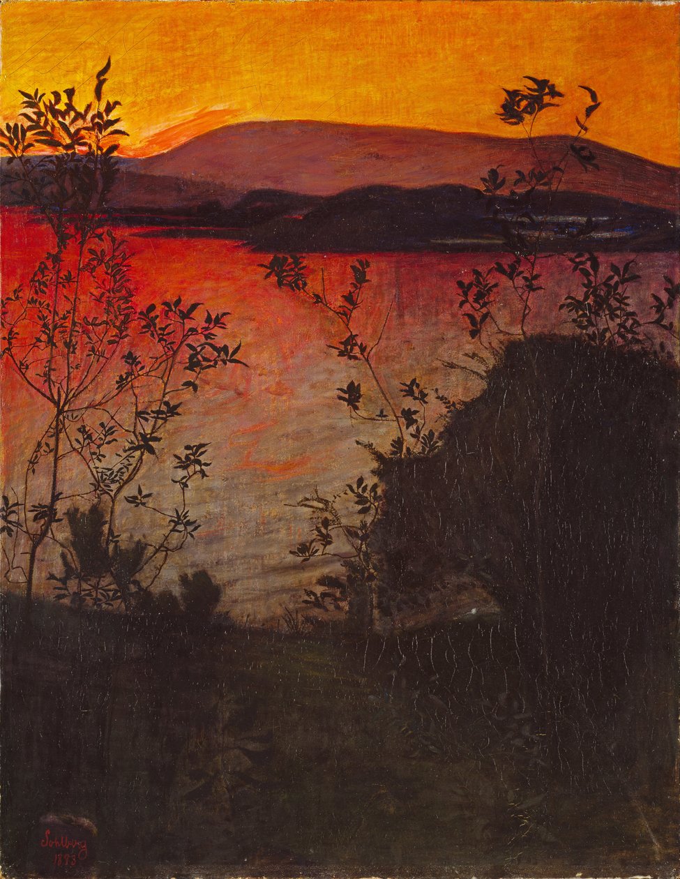 Abendglühen von Harald Oscar Sohlberg