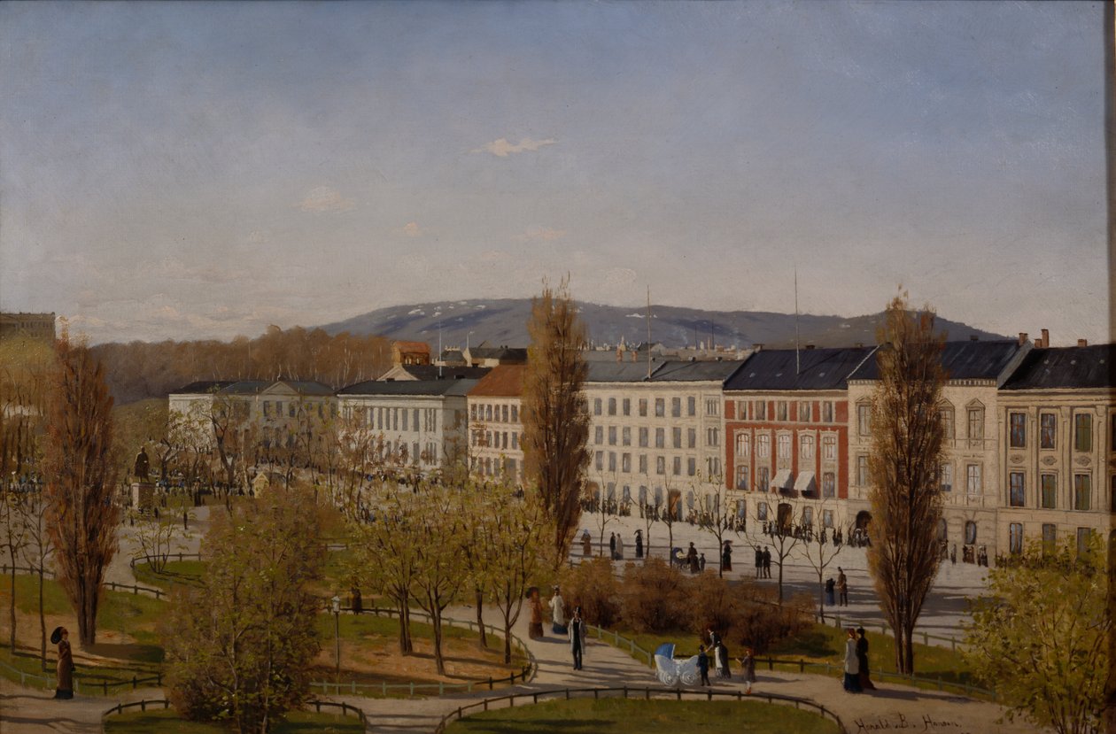 Karl Johans Straße von Harald B. Hansen