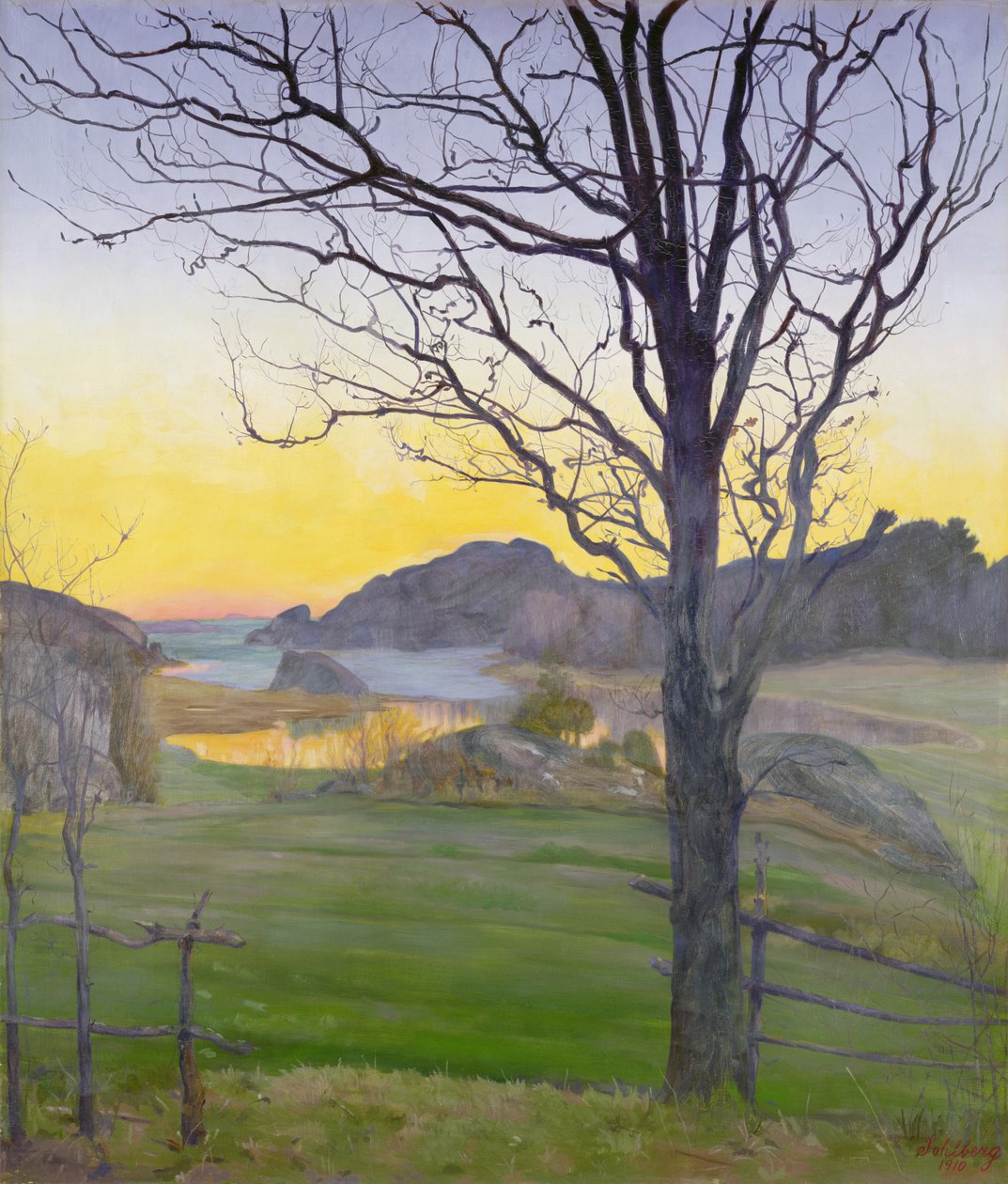 Herbstlandschaft von Harald Oscar Sohlberg