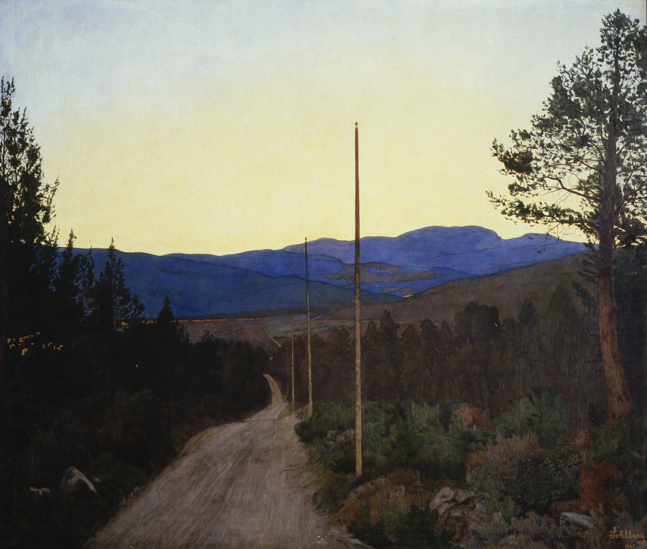 Landkopf, Landevei von Harald Oscar Sohlberg
