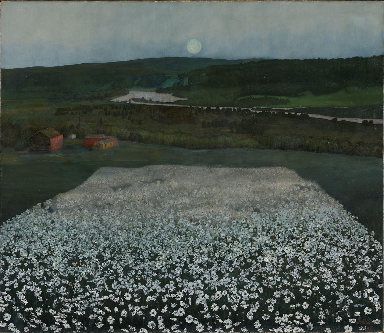 Blumenwiese im Norden von Harald Oscar Sohlberg
