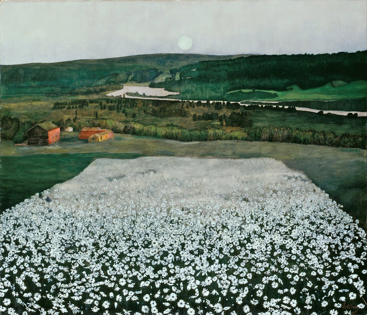 Blumenwiese im Norden von Harald Oscar Sohlberg