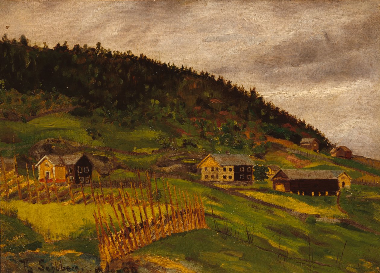 Von Hegge in Valdres von Harald Oscar Sohlberg