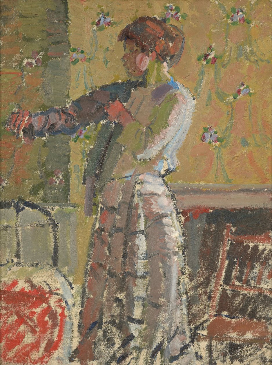 Mädchen beim Ankleiden von Harold Gilman