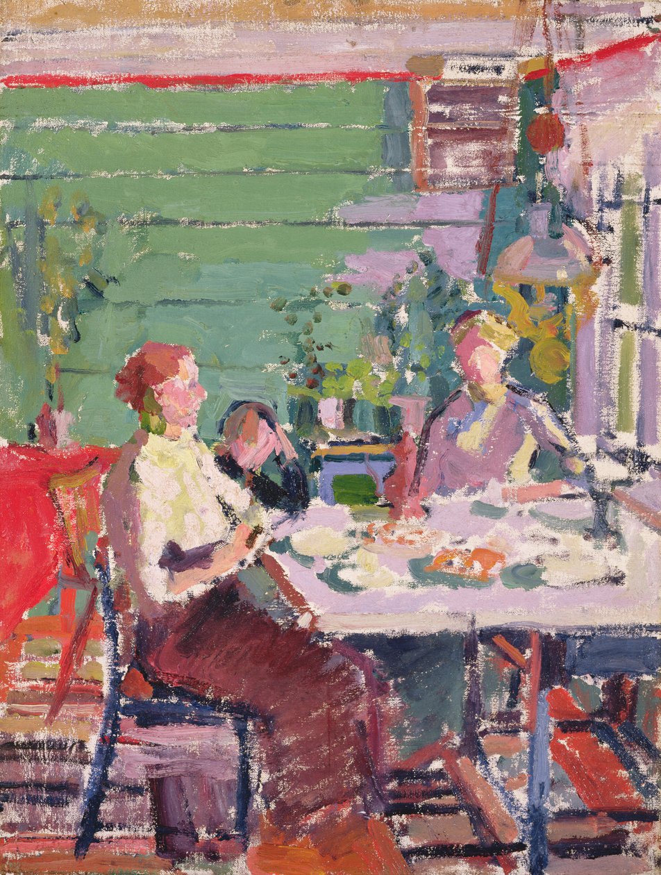 Innenszene, möglicherweise in Norwegen, ca. 1912 von Harold Gilman