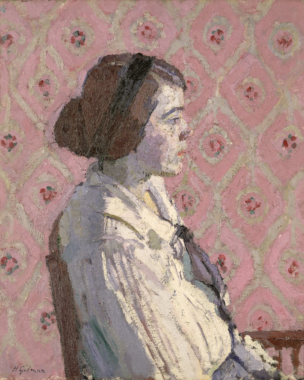 Porträt im Profil: Mary L von Harold Gilman
