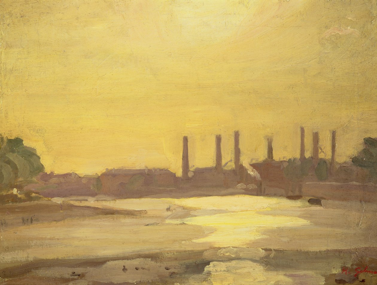 Die Themse bei Chelsea von Harold Gilman