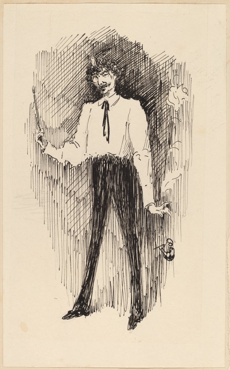 Porträt von Whistler mit einem Pinsel von Harper Pennington