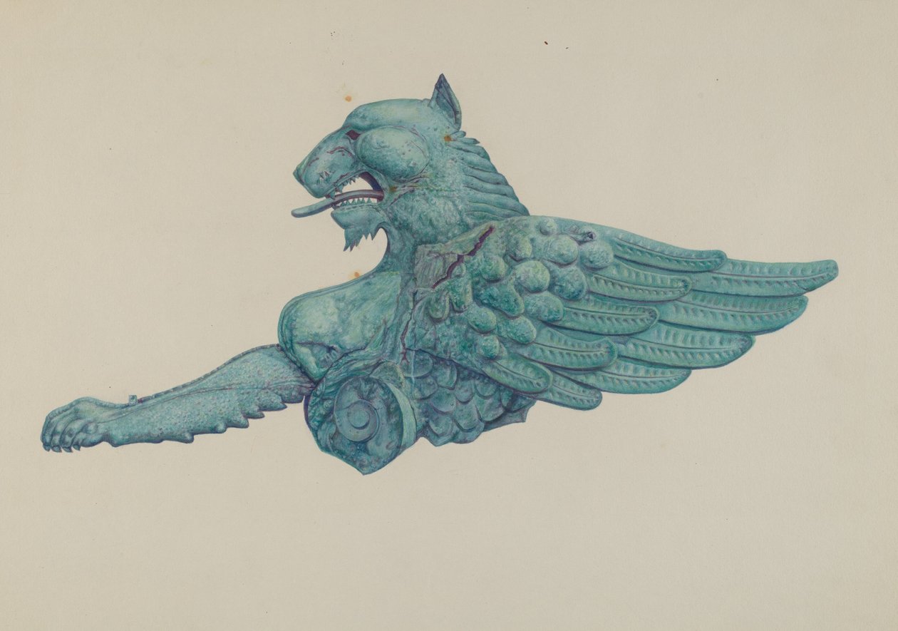 Ornamentaler Eisengriffon von Harriette Gale