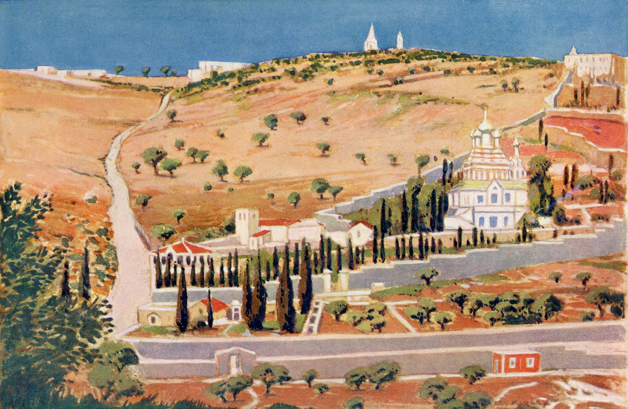Der Ölberg, Jerusalem, ca. 1910 von Harry Morley