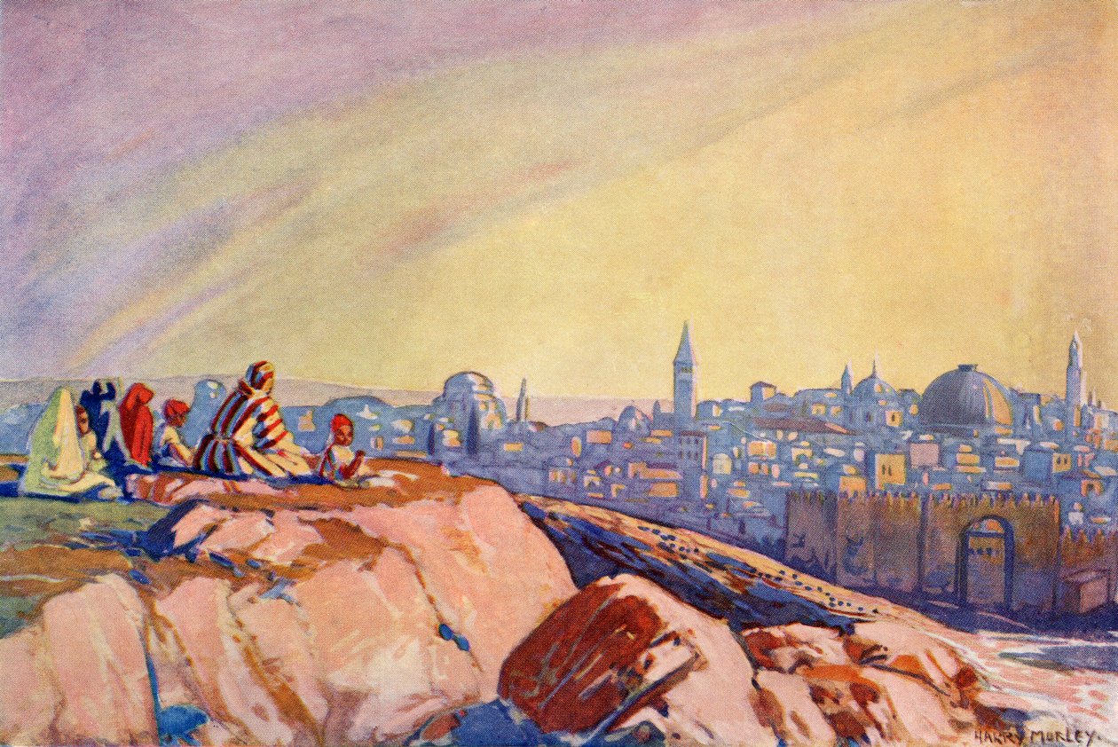 Ansicht von Jerusalem vom Golgatha aus gesehen, ca. 1910 von Harry Morley