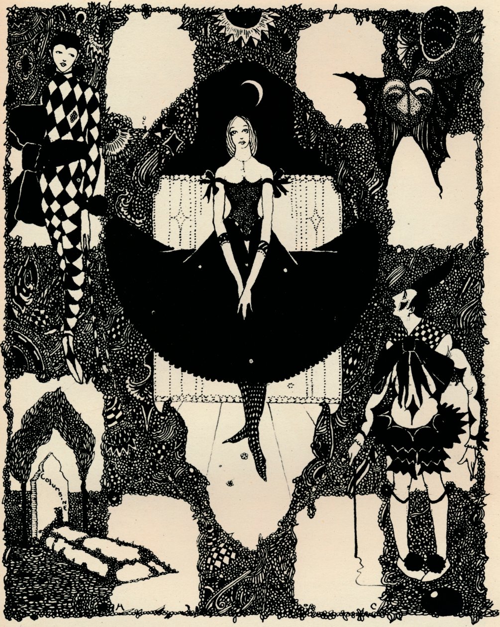 Columbine, ca. 1900-1930, 1925 von Harry Clarke