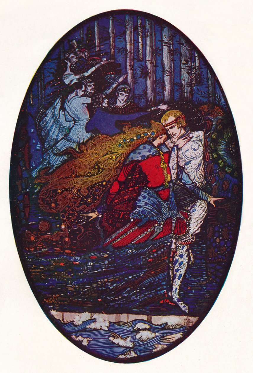 Das Treffen, um 1918 von Harry Clarke