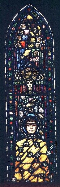 Der unglückliche Judas (Buntglas) von Harry Clarke