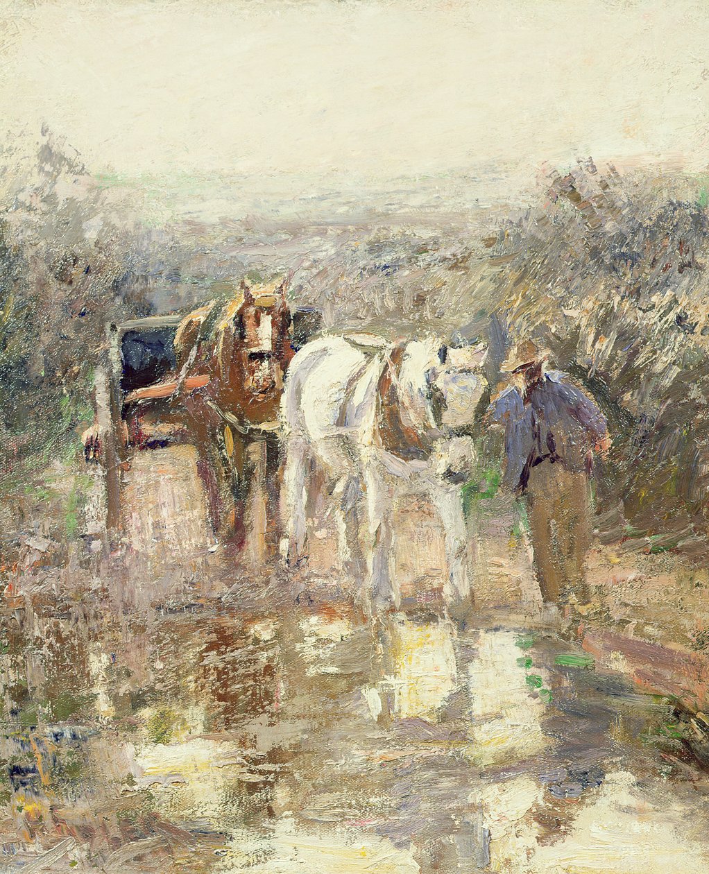 Pferde und Wagen von Harry Fidler