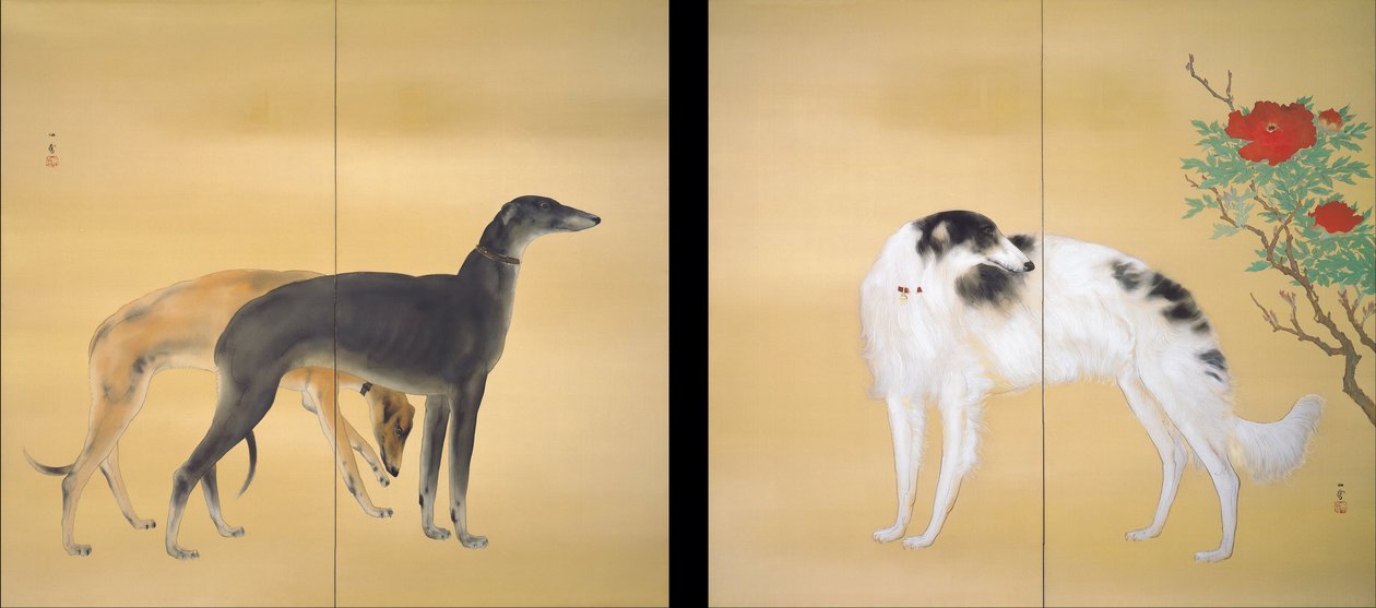 Hunde aus Europa von Hashimoto Kansetsu