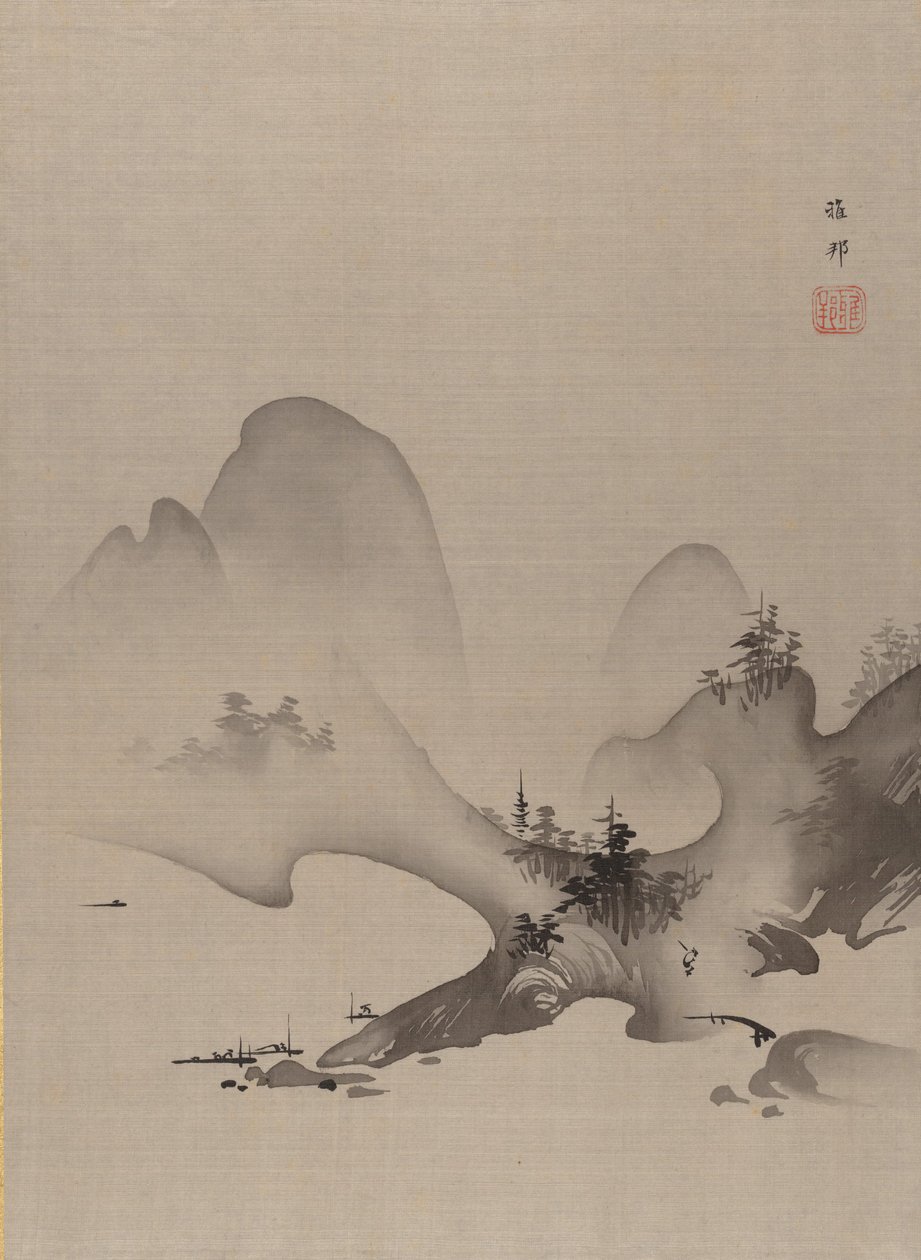 See und Berge, ca. 1885-89 von Hashimoto Gaho
