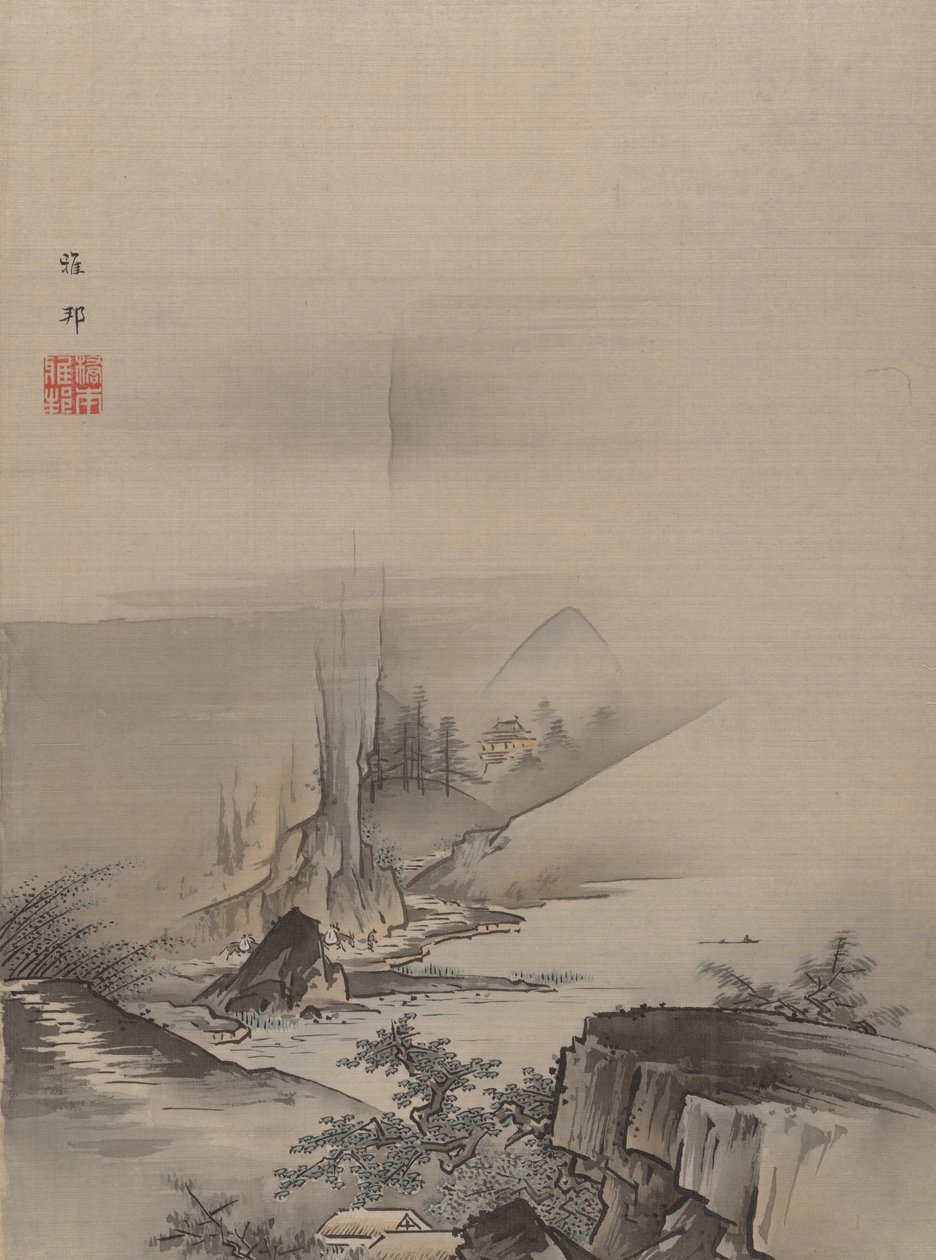 Stromschnellen und Wasserfall eines Flusses von Hashimoto Gaho