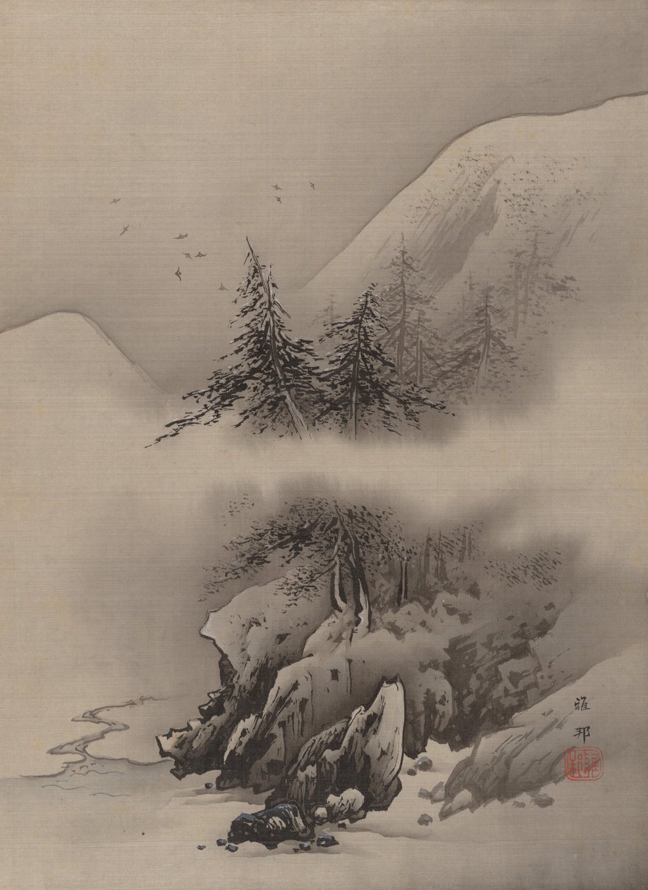 Schneelandschaft von Hashimoto Gaho