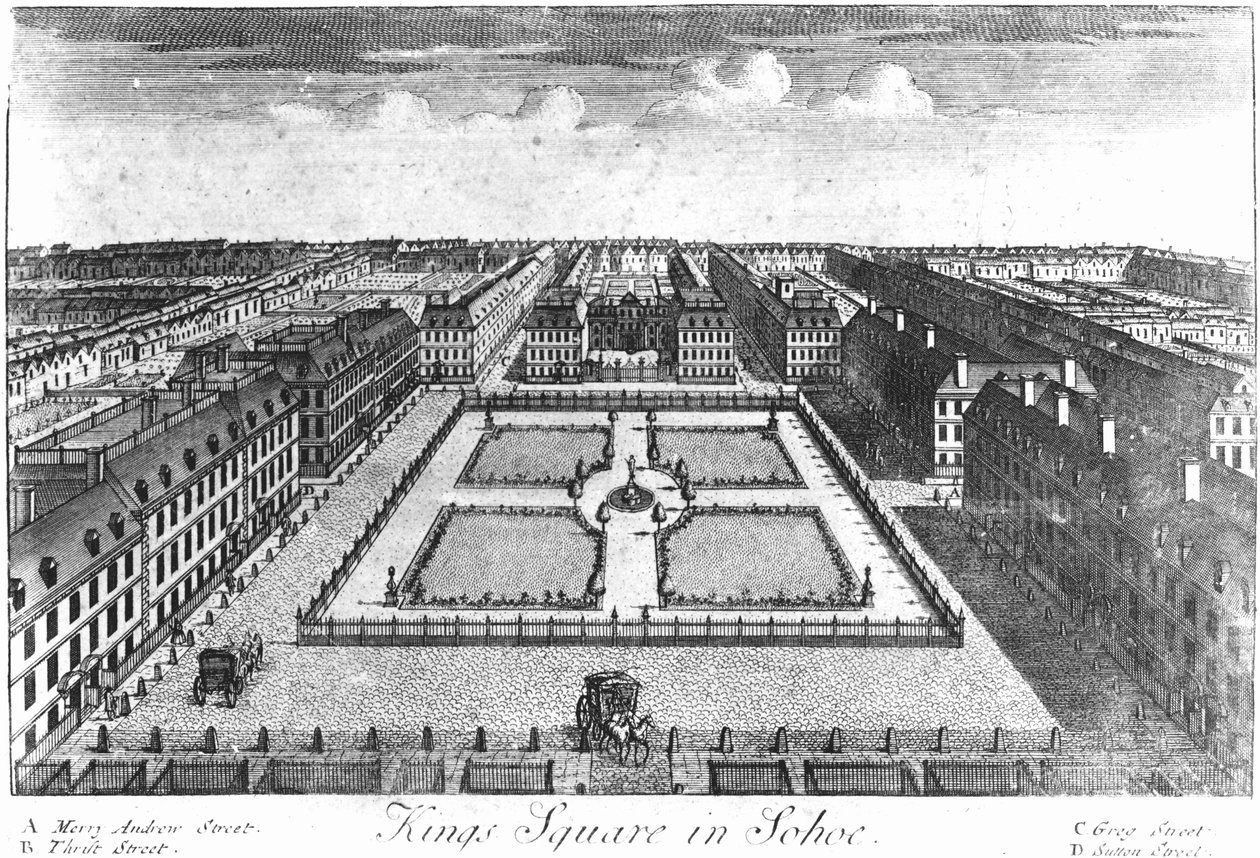 Kings Square Soho, 1720-30 von Haynes King